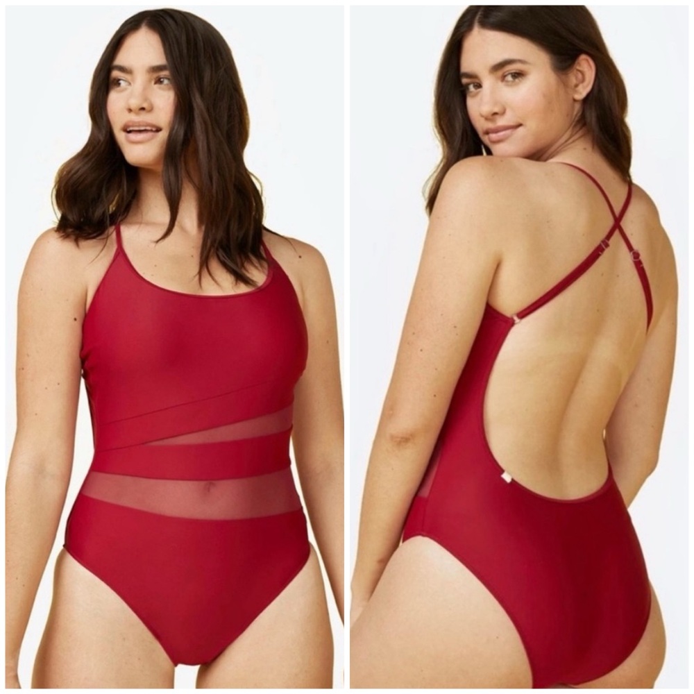 Summersalt Red Women Swim One Piece